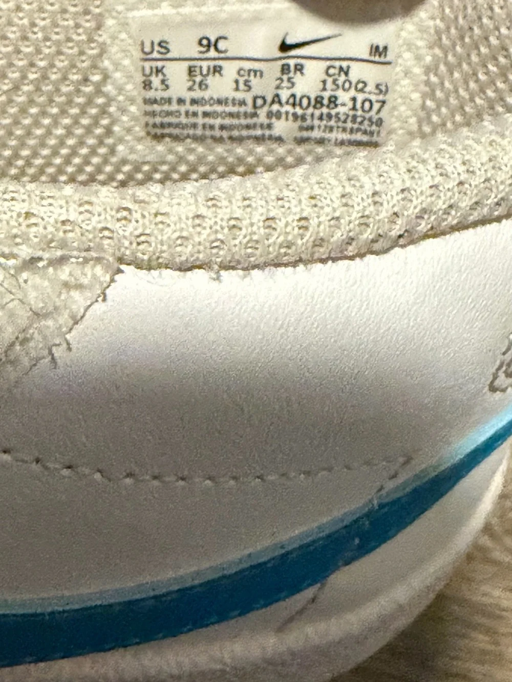 Nike size toddler